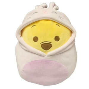 Squishmallow 8” Peeking Pooh Bear in Bop The Bunny Costume Disney NWT